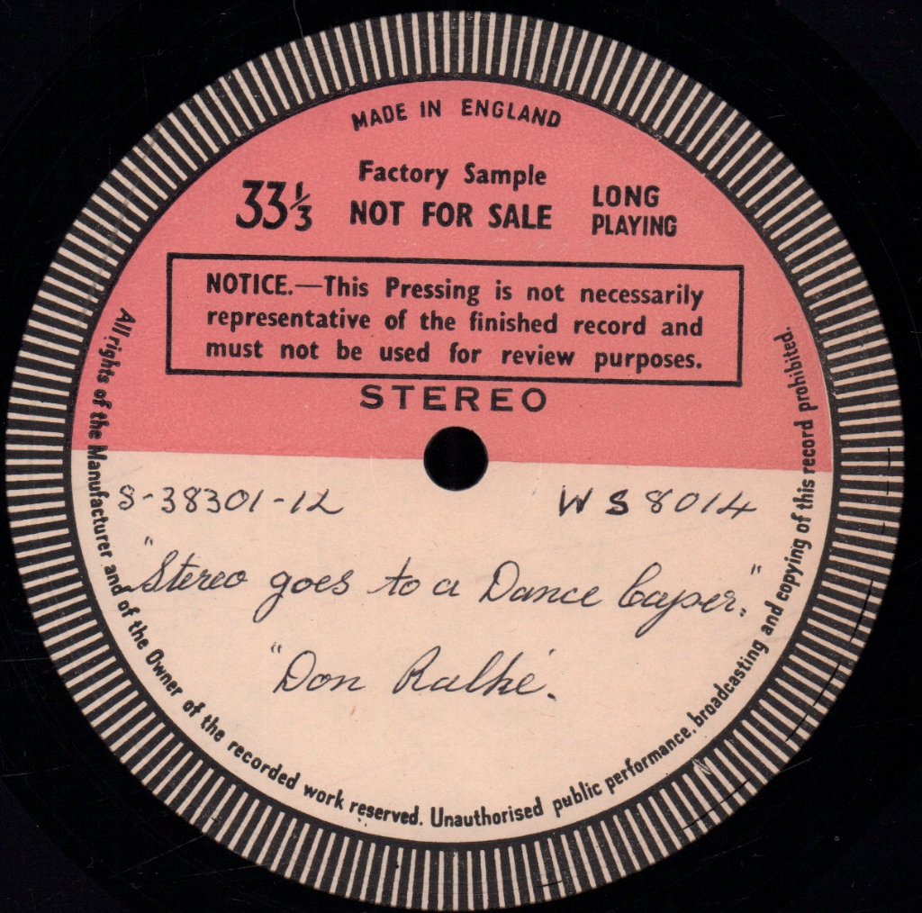 Don Ralke - Stereo Goes To A Dance Caper - Double Lp