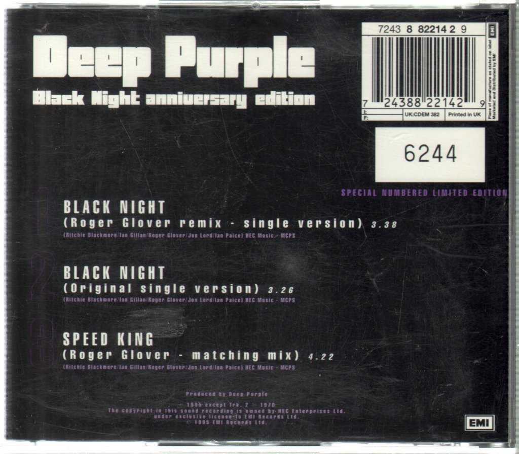 Deep Purple - Black Night - Cd