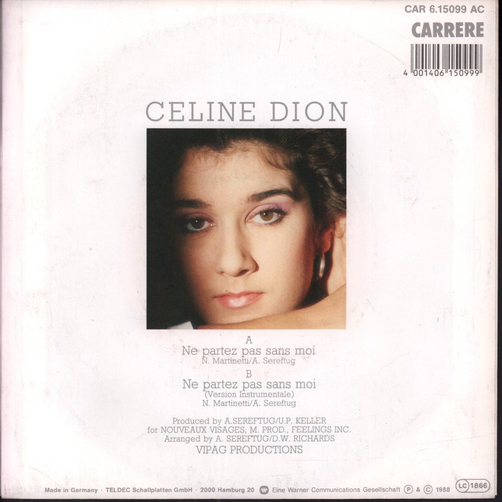 Céline Dion - Ne Partez Pas Sans Moi - 7 Inch