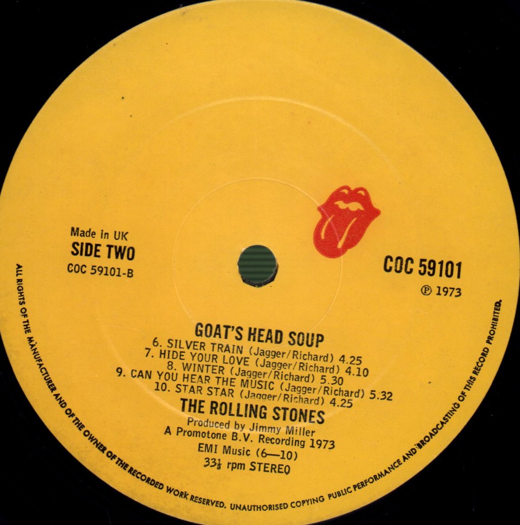 Rolling Stones - Goat's Head Soup - Lp