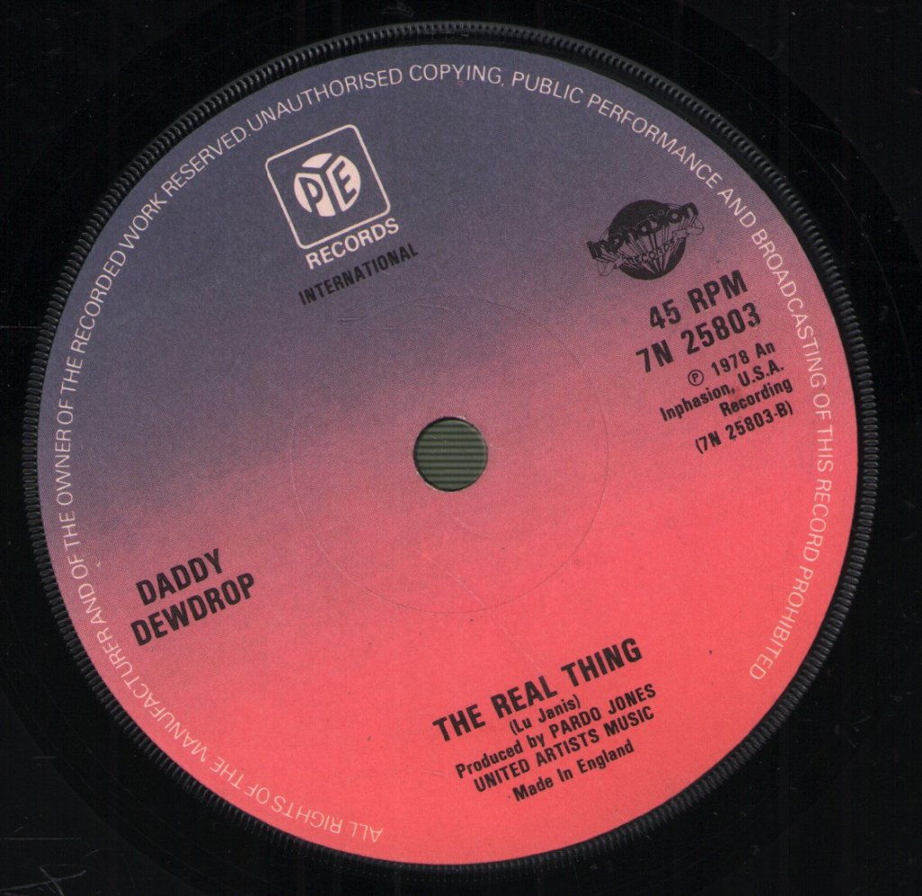 Daddy Dewdrop - Nanu Nanu - 7 Inch