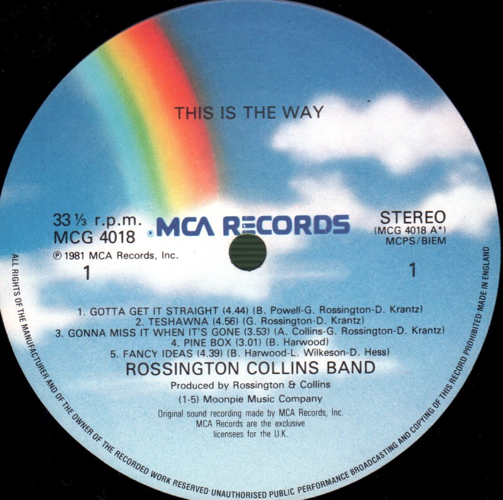 Rossington Collins Band - This Is The Way - Lp