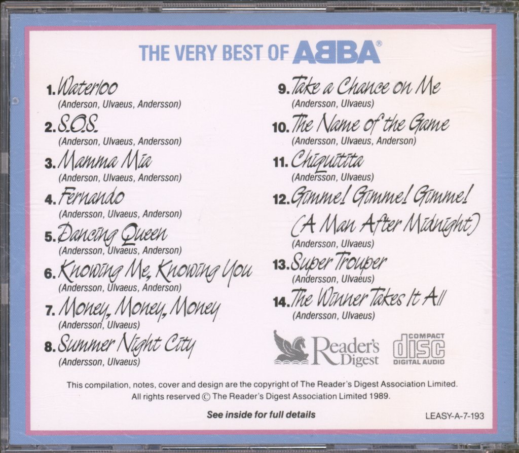 ABBA - Very Best Of - Cd