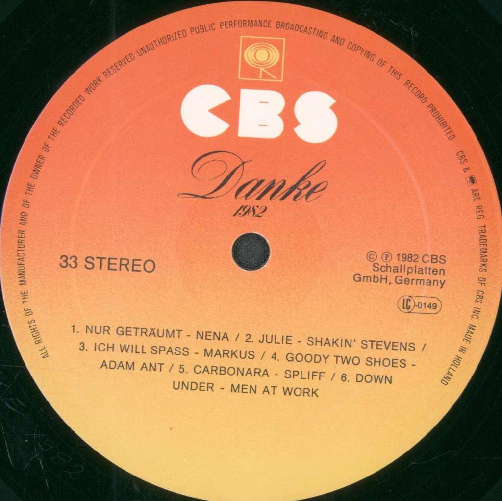 Various Artists - Danke '82 - Lp