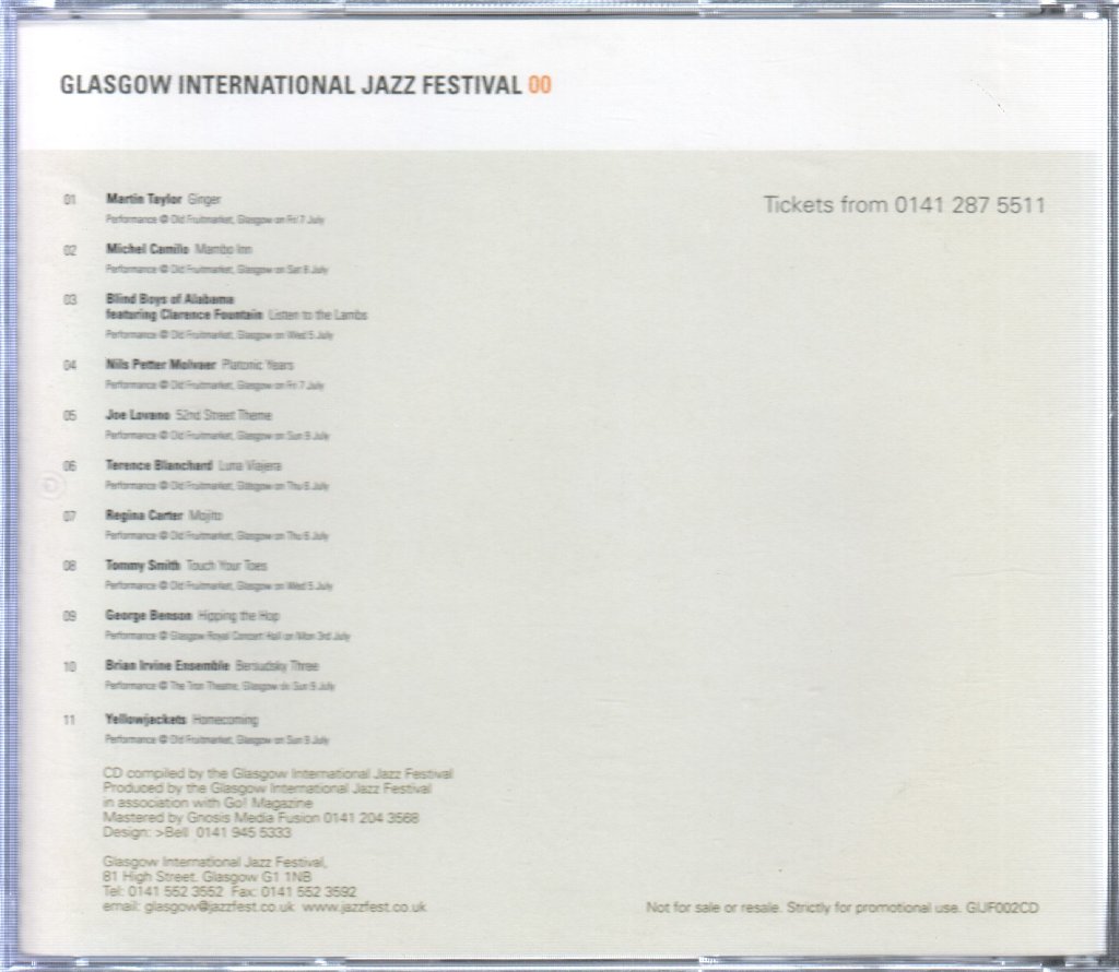 Various Artists - Glasgow International Jazz Festival 00 - Cd
