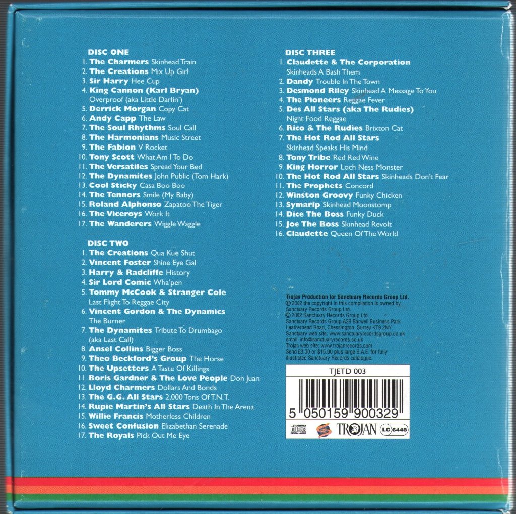 Various Artists - Trojan Skinhead Reggae Box Set - Cd Set