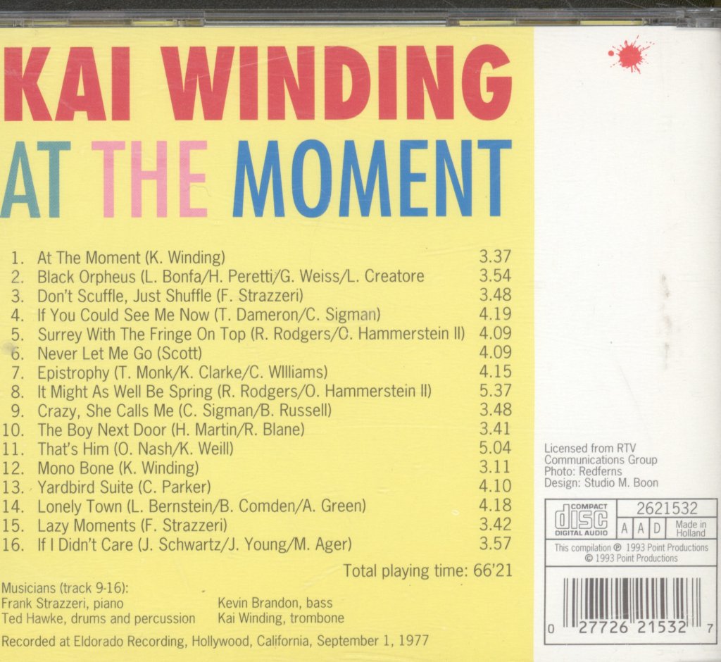 Kai Winding - At The Moment - Cd