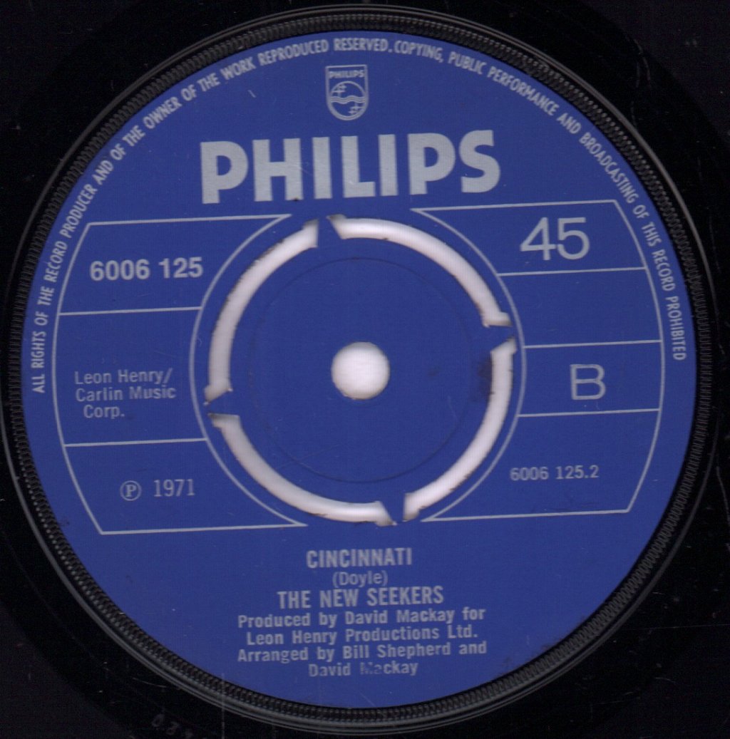 New Seekers - Never Ending Song Of Love - 7 Inch