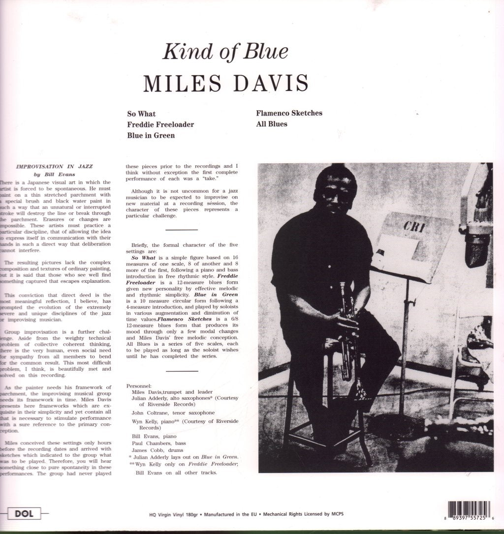 Miles Davis - Kind Of Blue - Lp