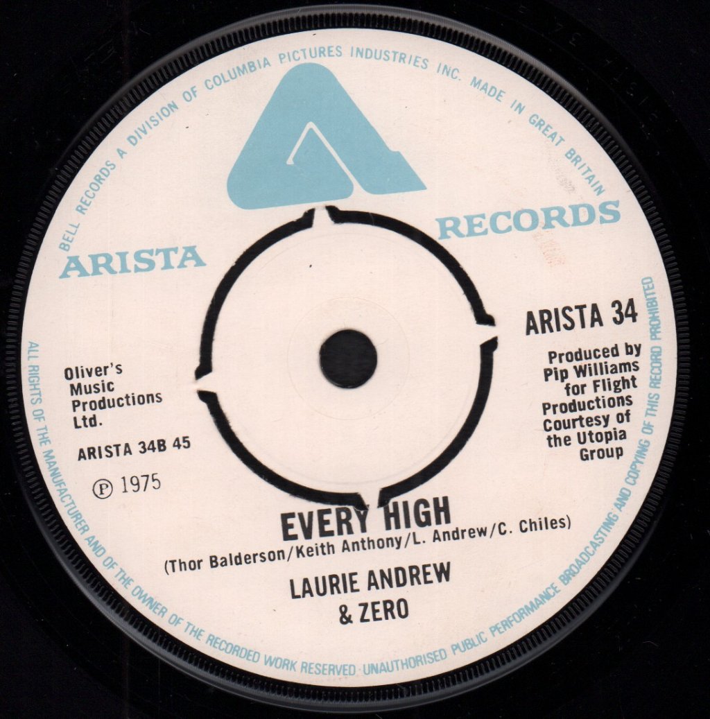 Laurie Andrew And Zero - I'll Never Love Anyone Anymore - 7 Inch