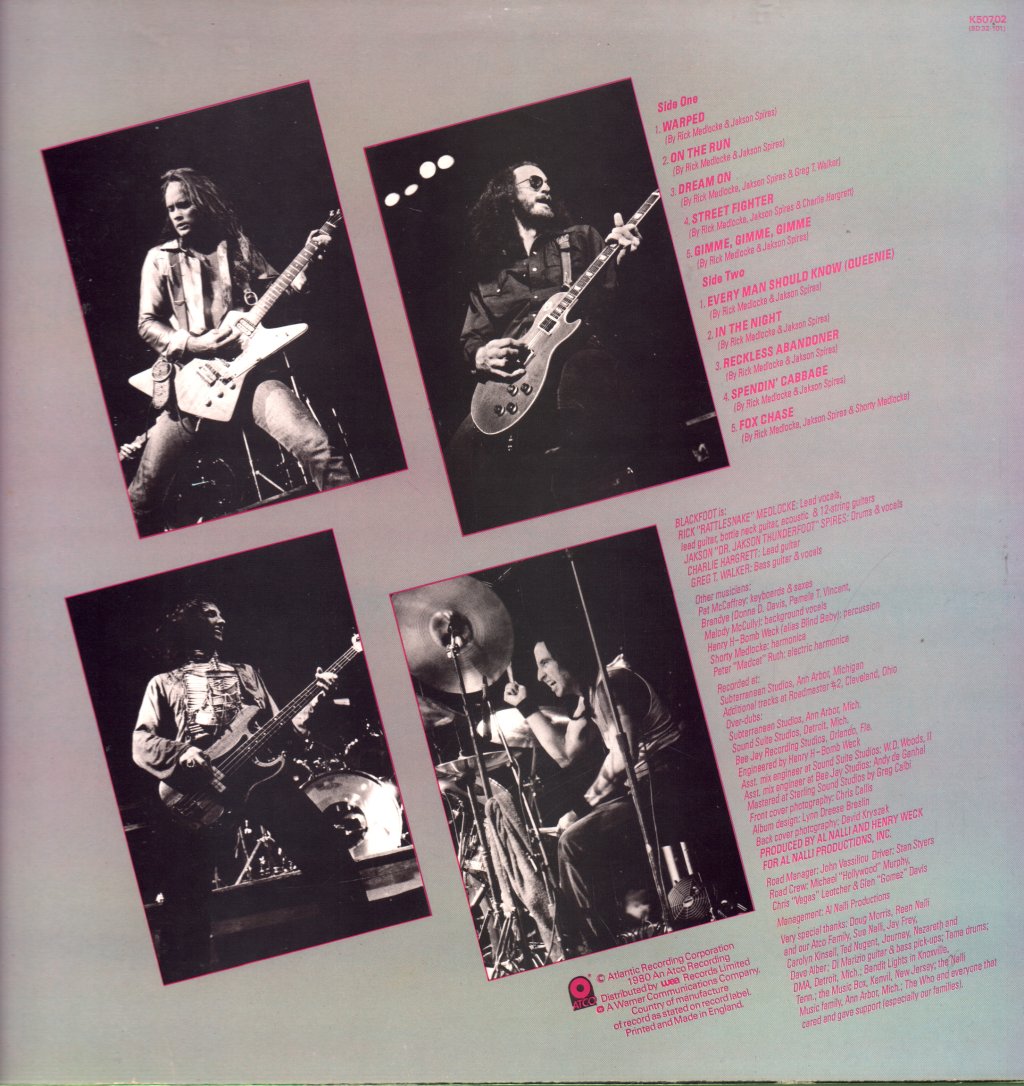 Blackfoot - Tomcattin' - Lp