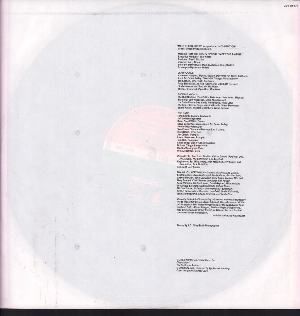 California Raisins - Meet The Raisins - Lp