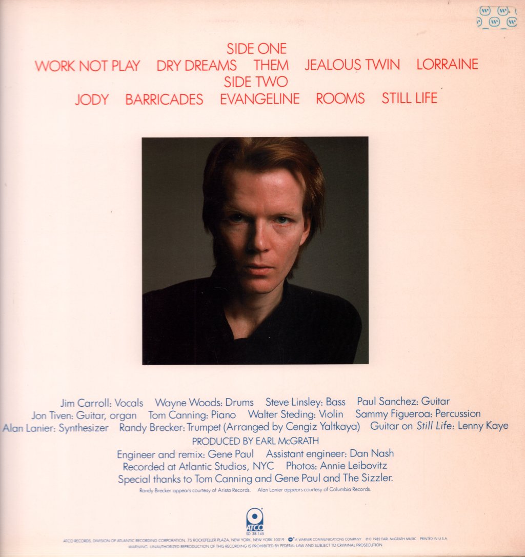 Jim Carroll Band - Dry Dreams - Lp