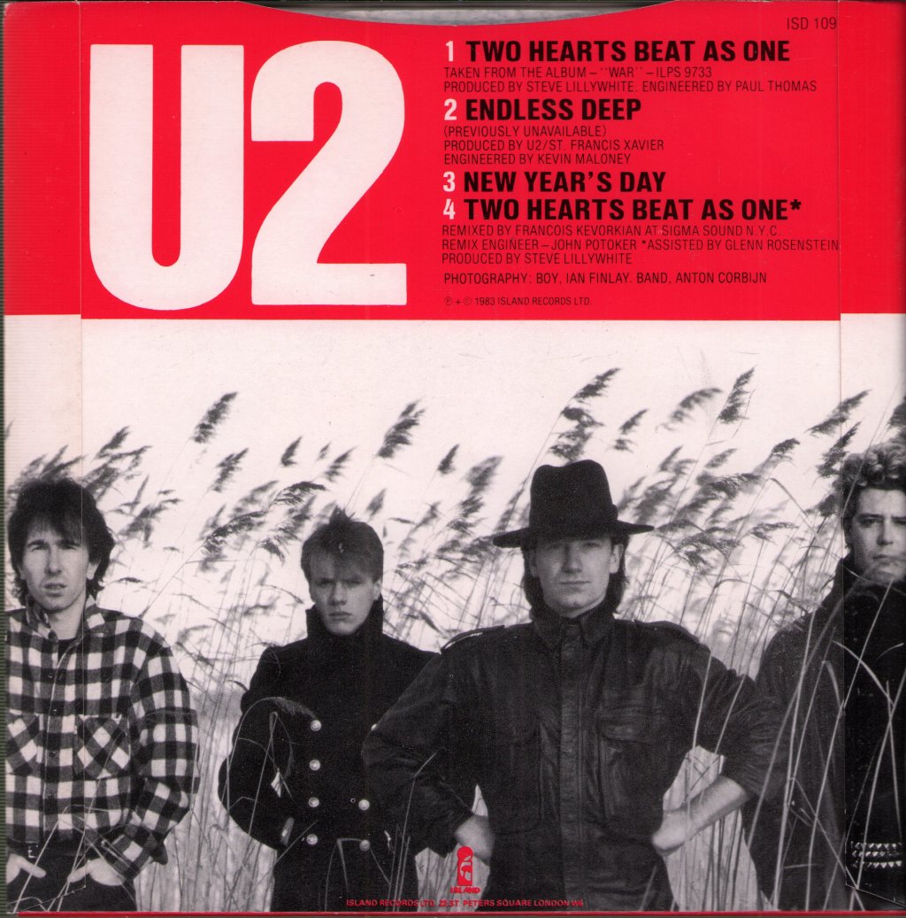 U2 - Two Hearts Beat As One - Double 7 Inch