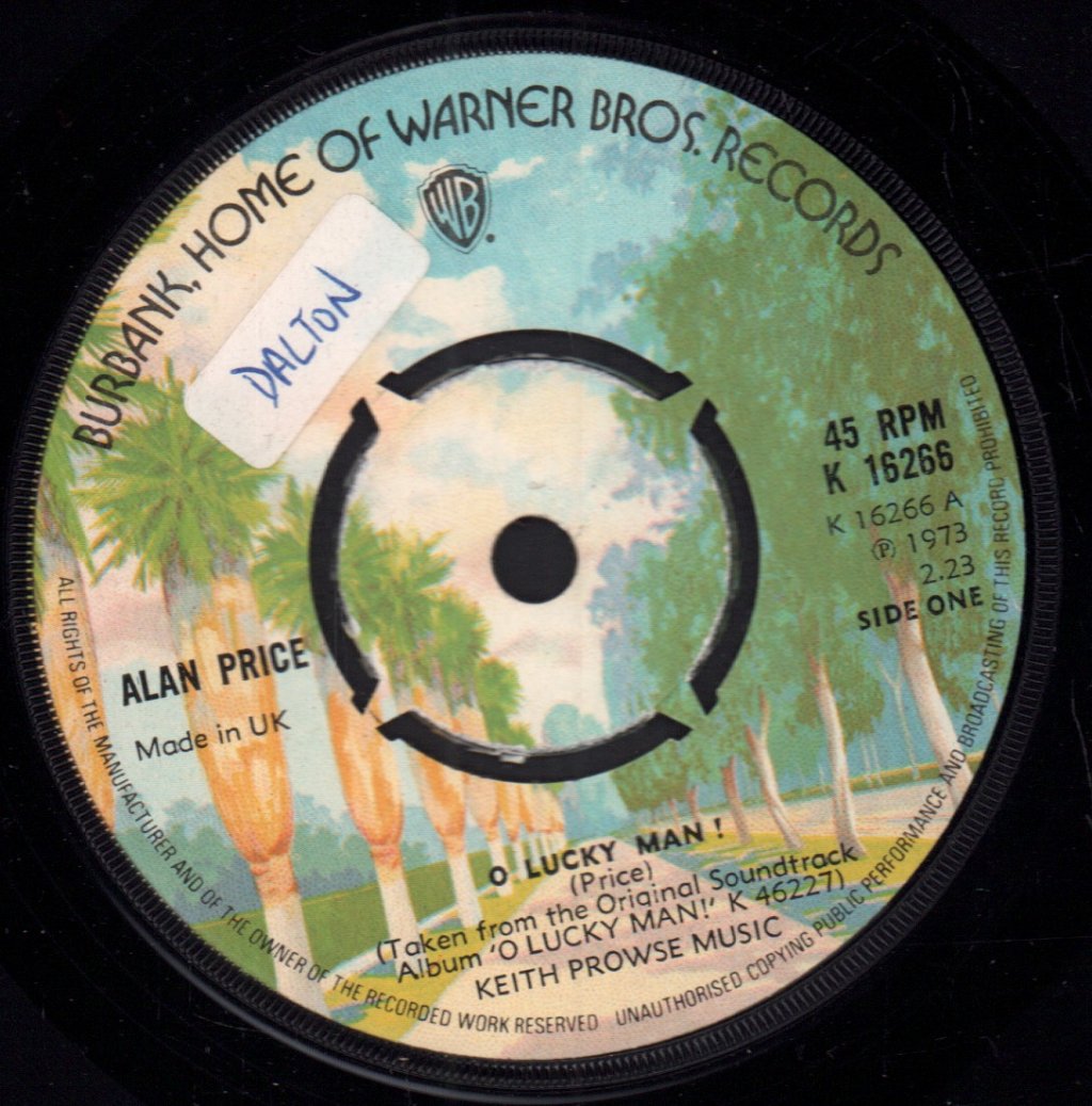 Alan Price - O Lucky Man! - 7 Inch