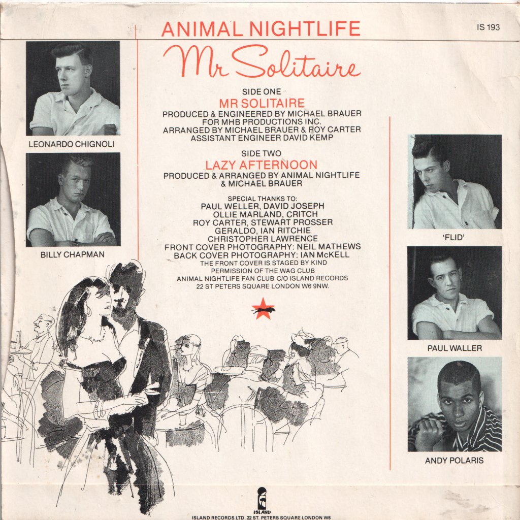 Animal Nightlife - Mr Solitaire - 7 Inch