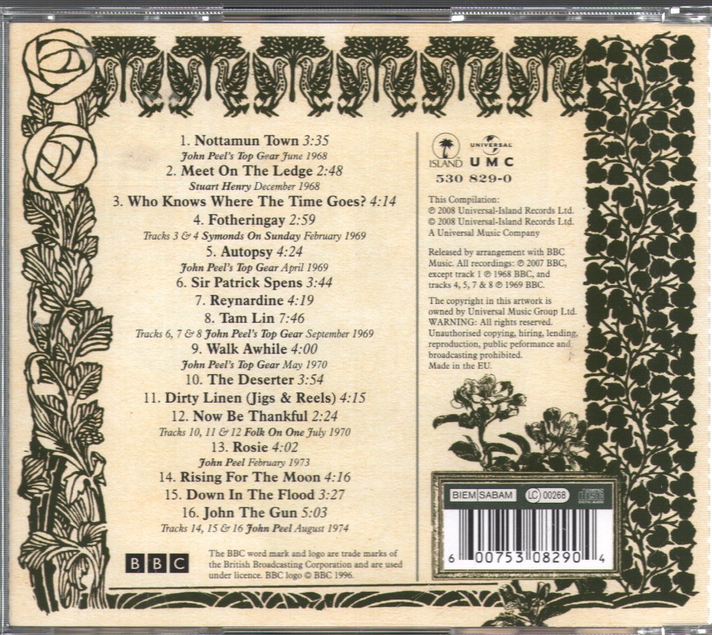 Fairport Convention - Best Of The BBC Recordings - Cd