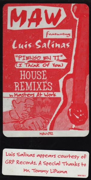MAW Featuring Luis Salinas - Pienso En Ti (I Think Of You) (House Remixes) - 12 Inch