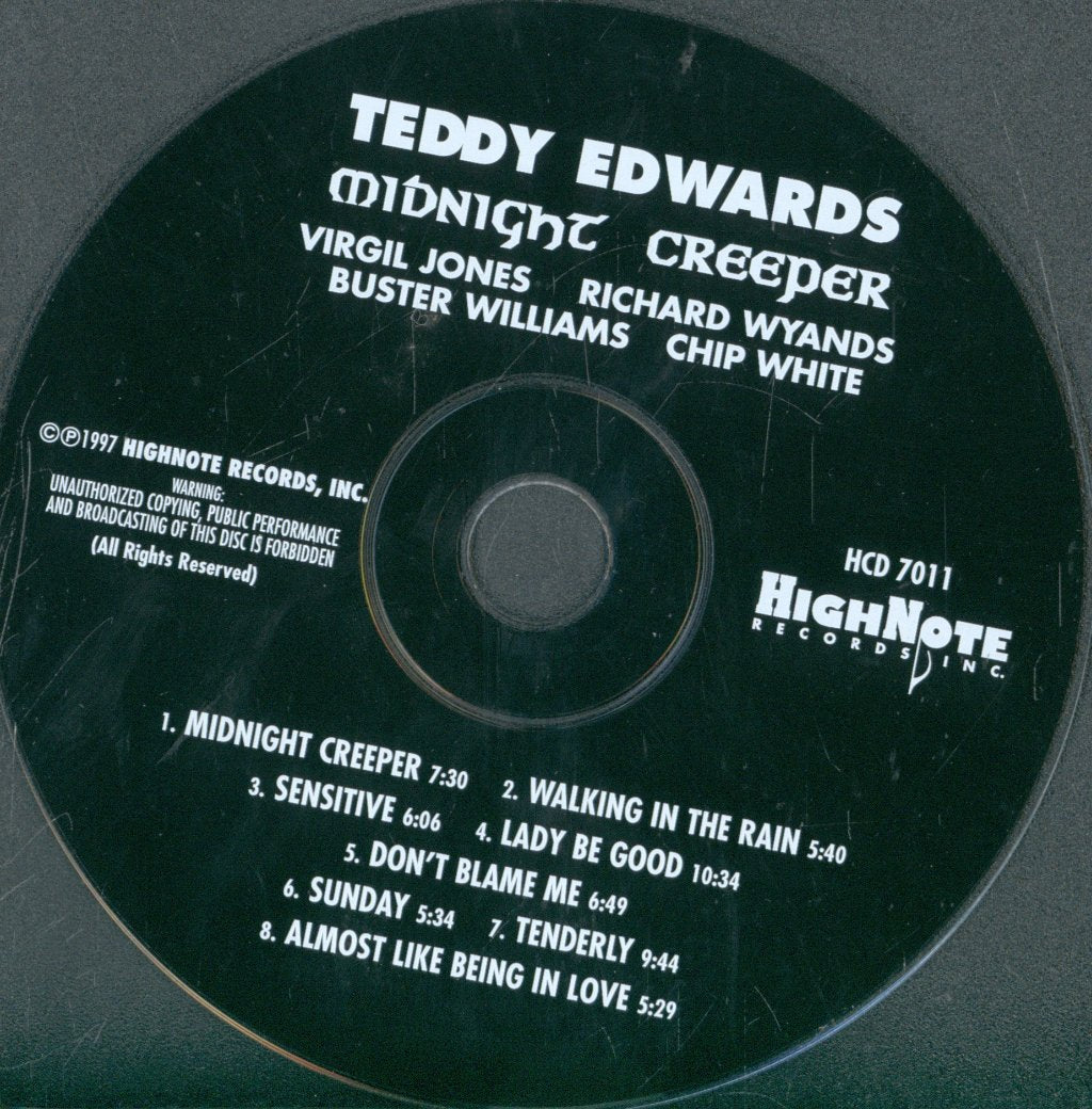 Teddy Edwards - Midnight Creeper - Cd