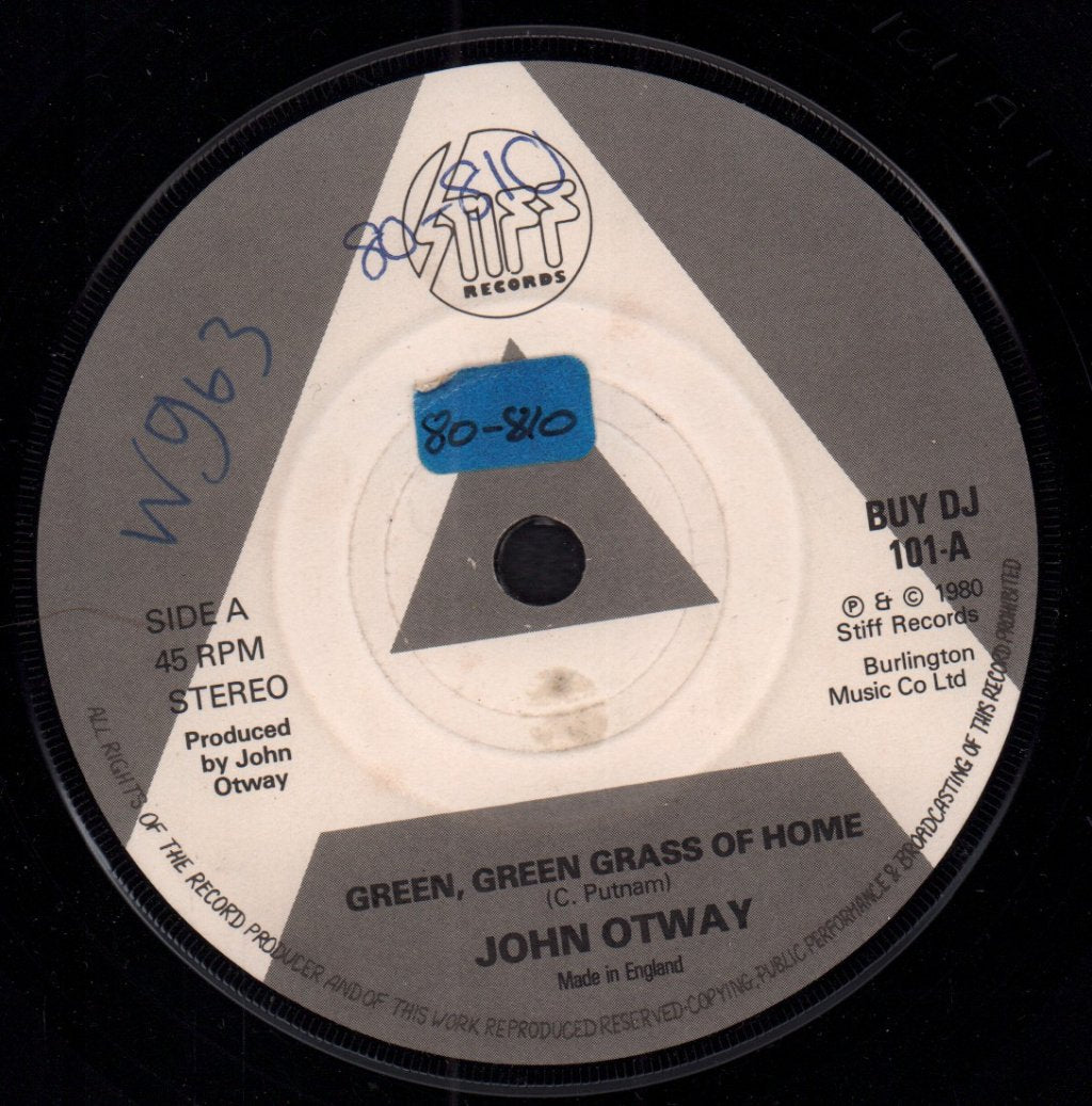 John Otway - Green Green Grass Of Home - 7 Inch