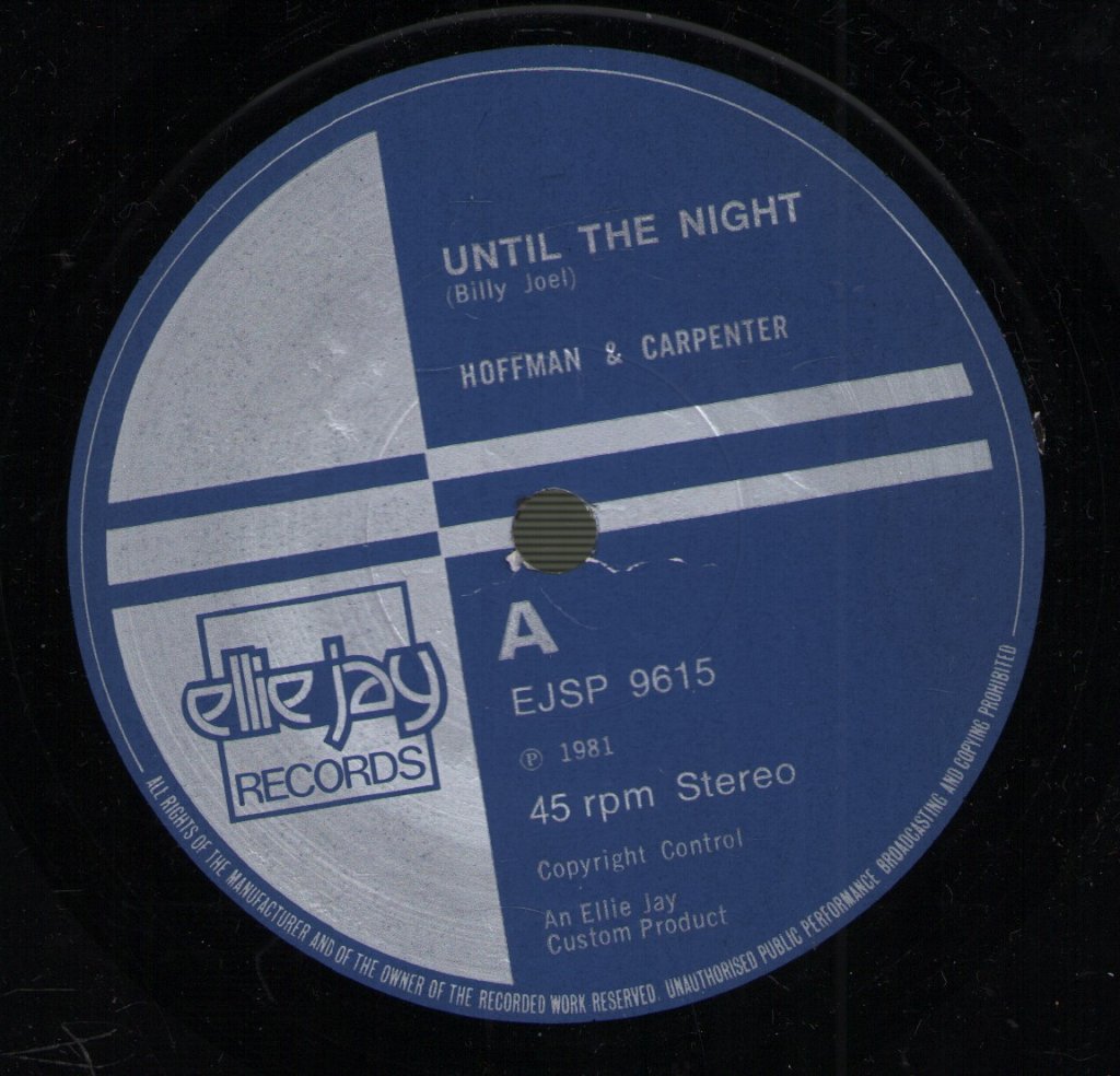 Hoffman and Carpenter - Until The Night - 7 Inch