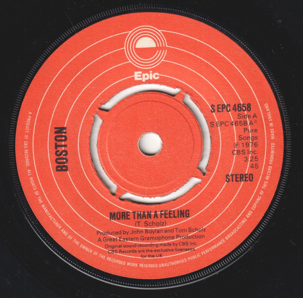Boston - More Than A Feeling - 7 Inch