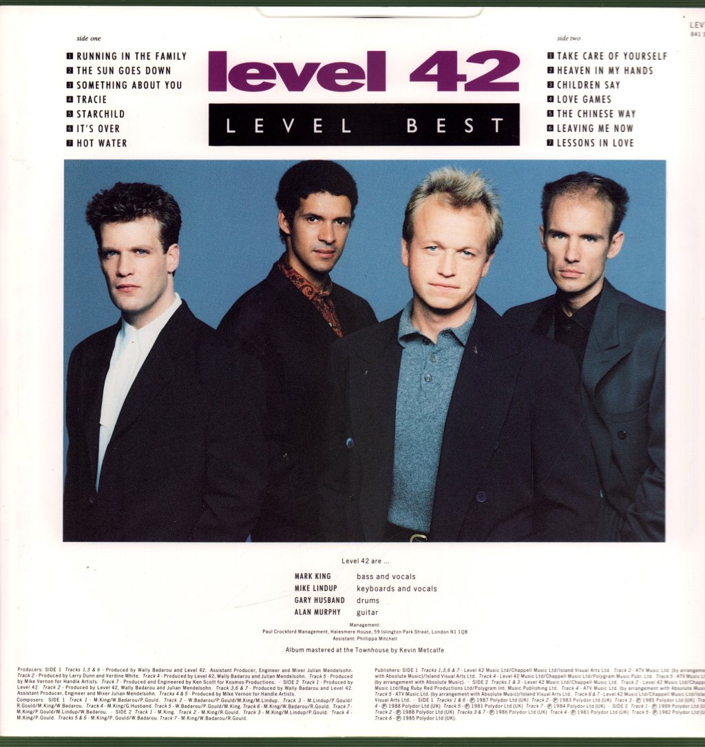 Level 42 - Level Best (Greatest Hits) - Lp