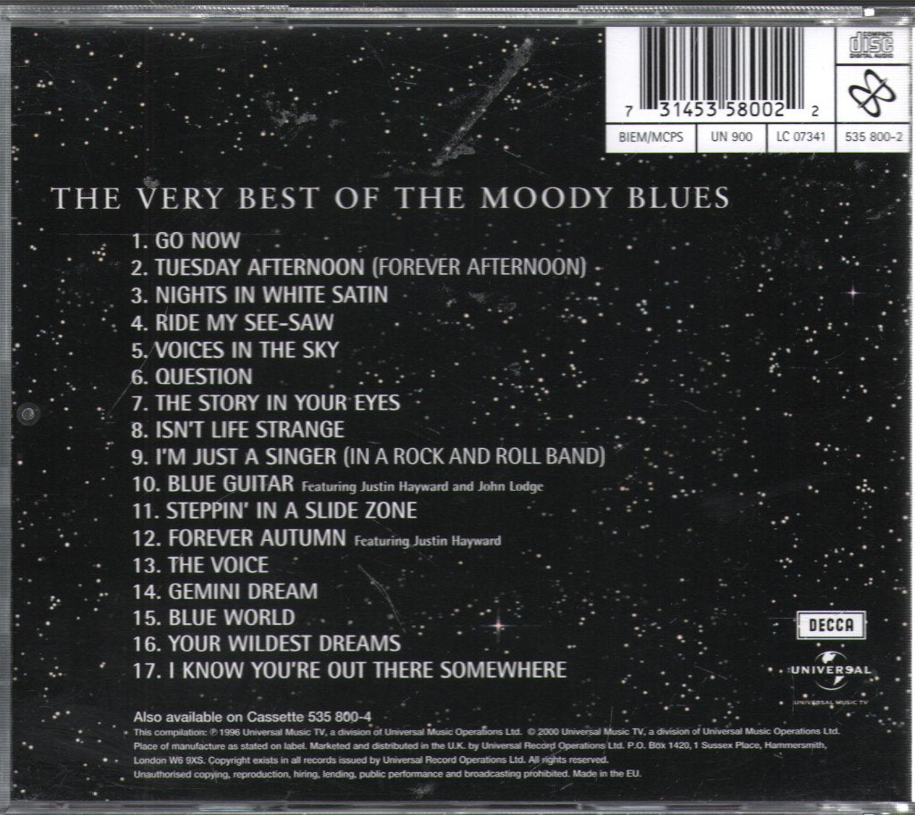 Moody Blues - Very Best of the Moody Blues - Cd