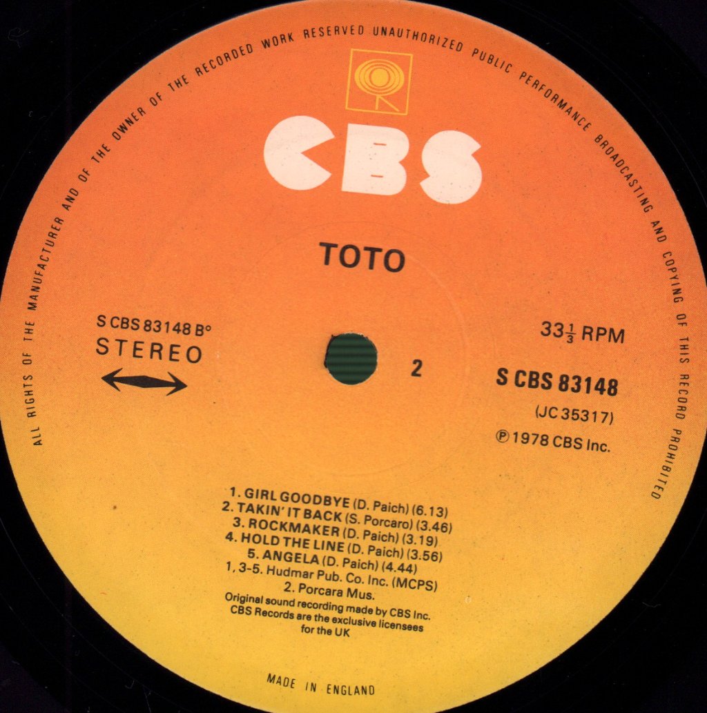 Toto - Toto - Lp