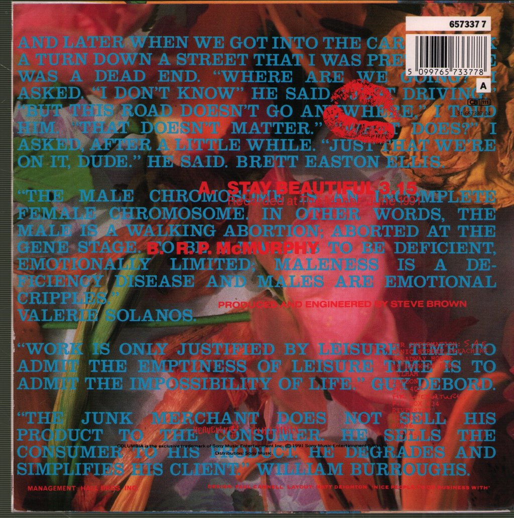 Manic Street Preachers - Stay Beautiful - 7 Inch