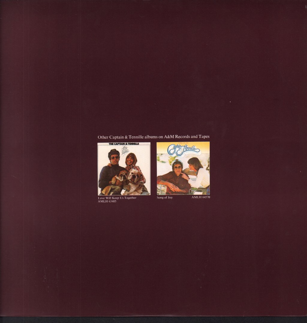 Captain And Tennille - Come In From The Rain - Lp