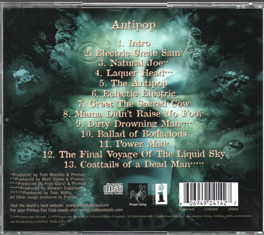 Primus - Antipop - Cd