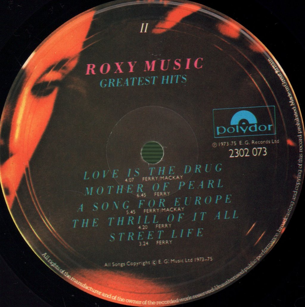 Roxy Music - Greatest Hits - Lp