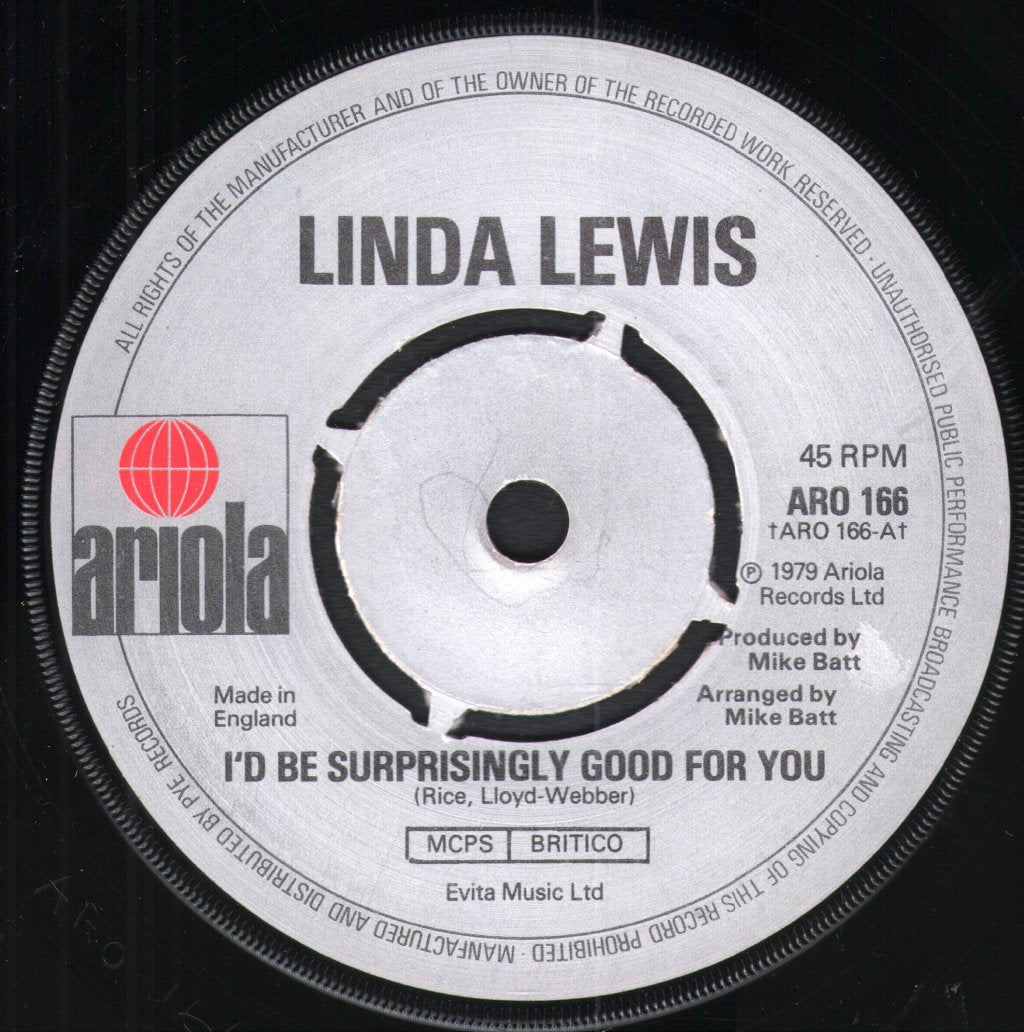 Linda Lewis - I'd Be Surprisingly Good For You - 7 Inch