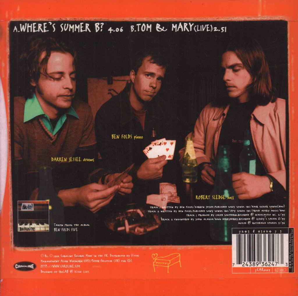 Ben Folds Five - Where's Summer B - 7 Inch