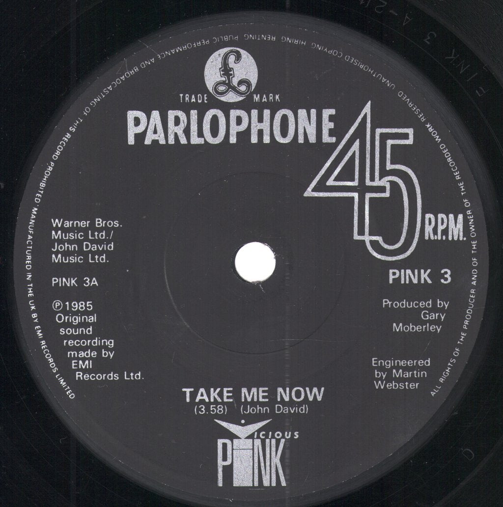 Vicious Pink - Take Me Now - 7 Inch