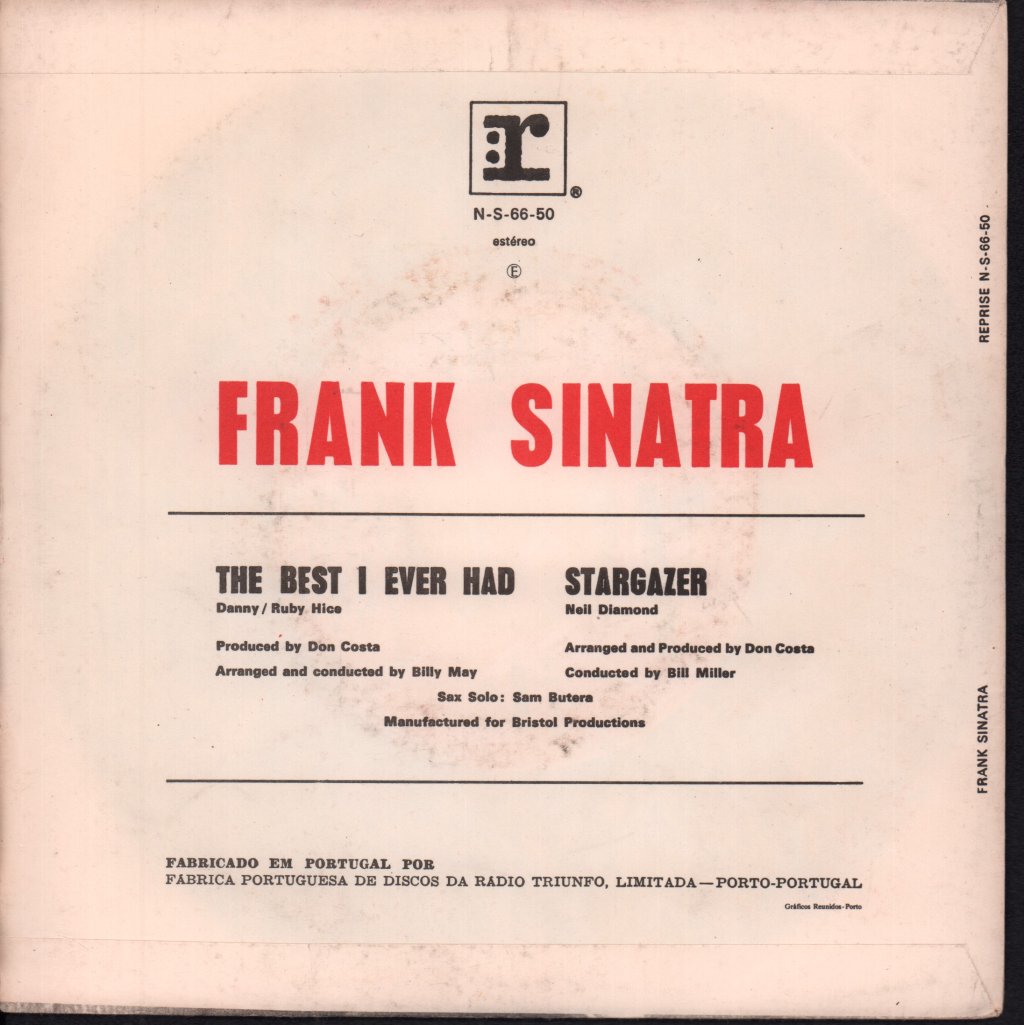 Frank Sinatra - Best I Ever Had / Stargazer - 7 Inch