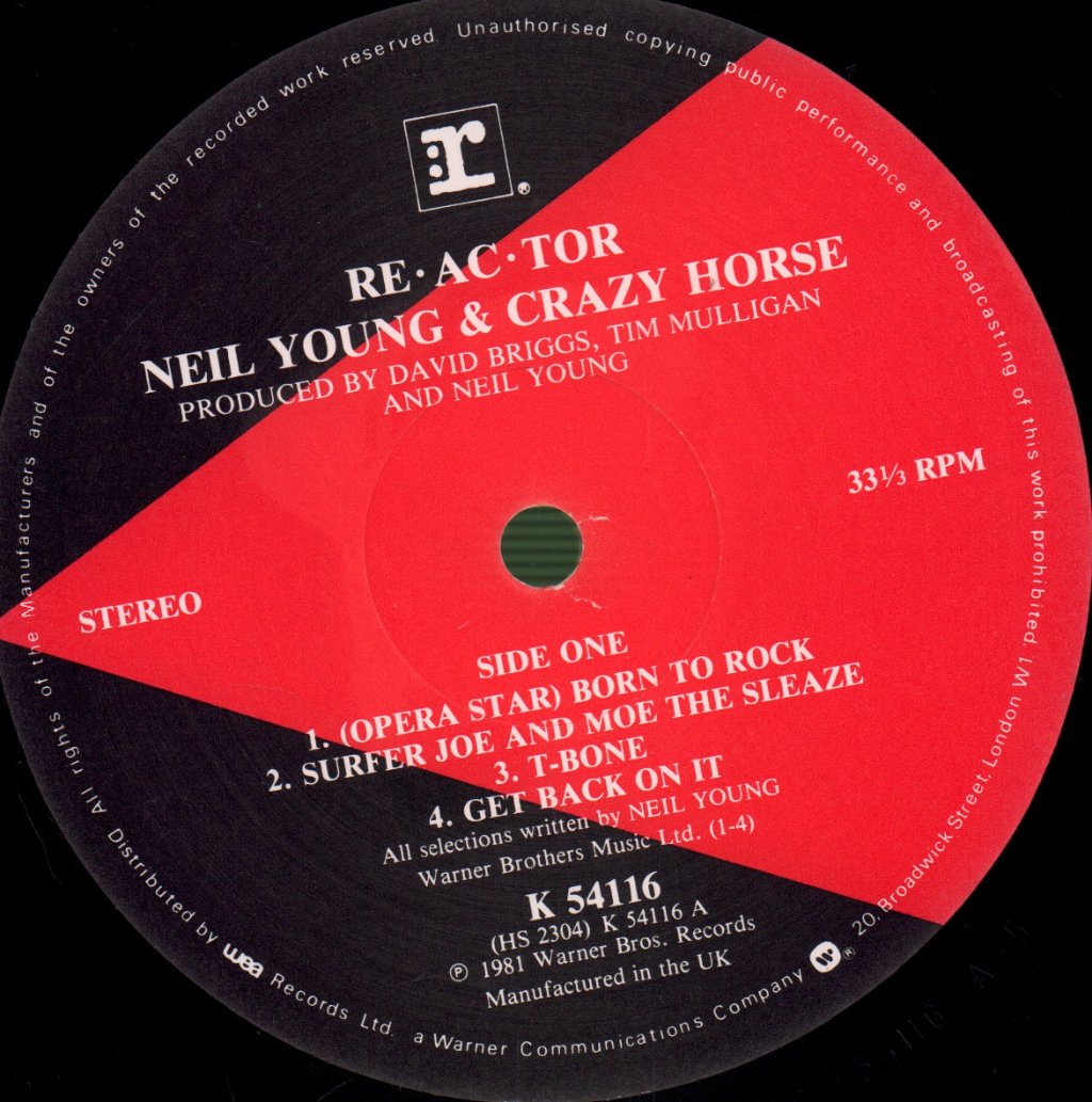 Neil Young And Crazy Horse - Reactor - Lp