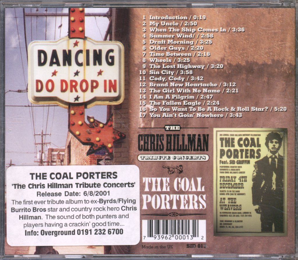 Coal Porters - Chris Hillman Tribute Concerts - Cd