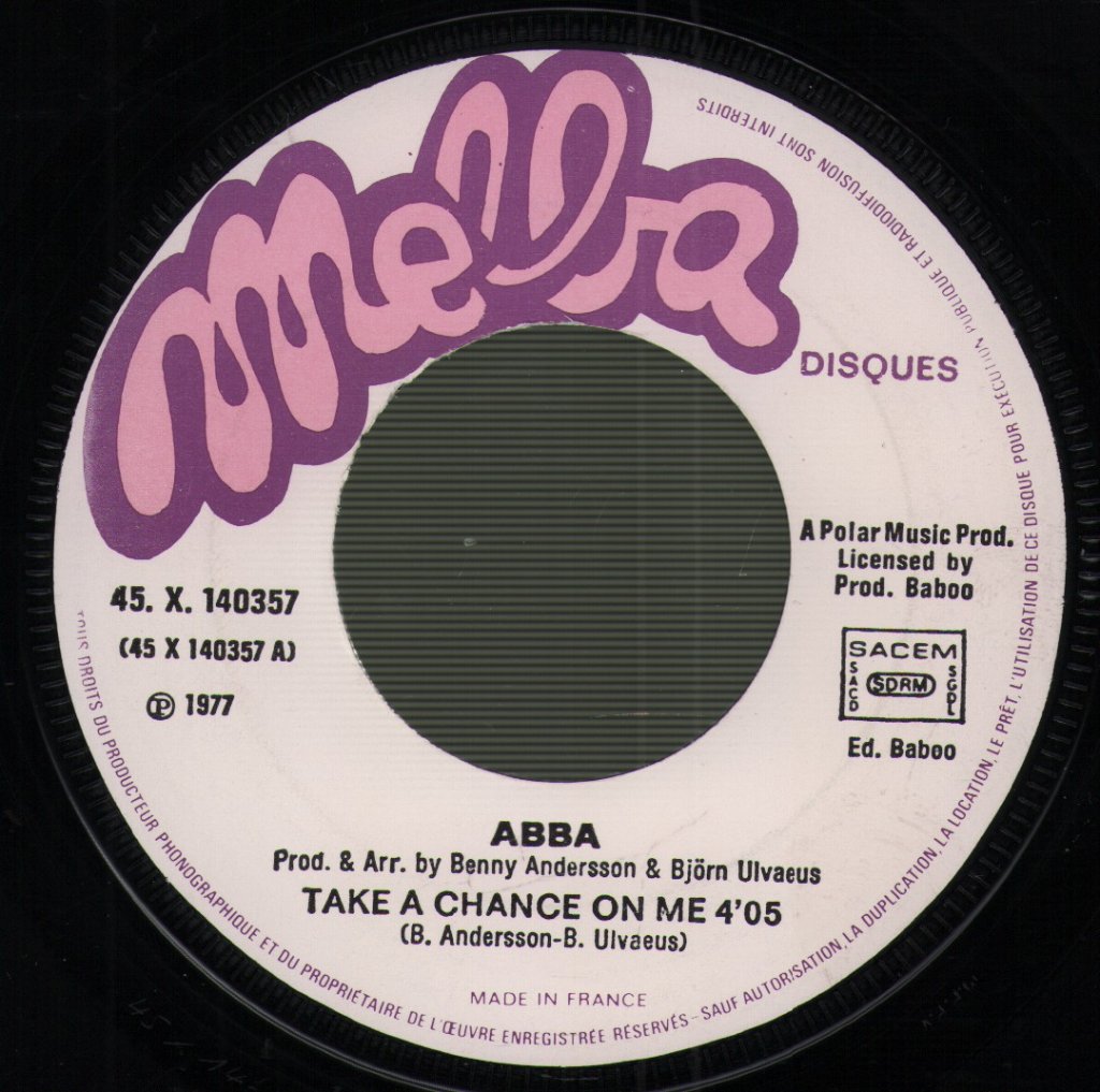 ABBA - Take A Chance On Me - 7 Inch