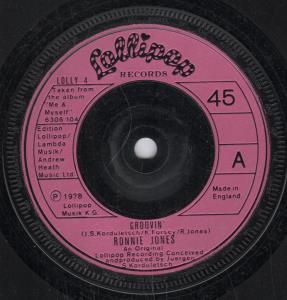 Ronnie Jones - Groovin' - 7 Inch