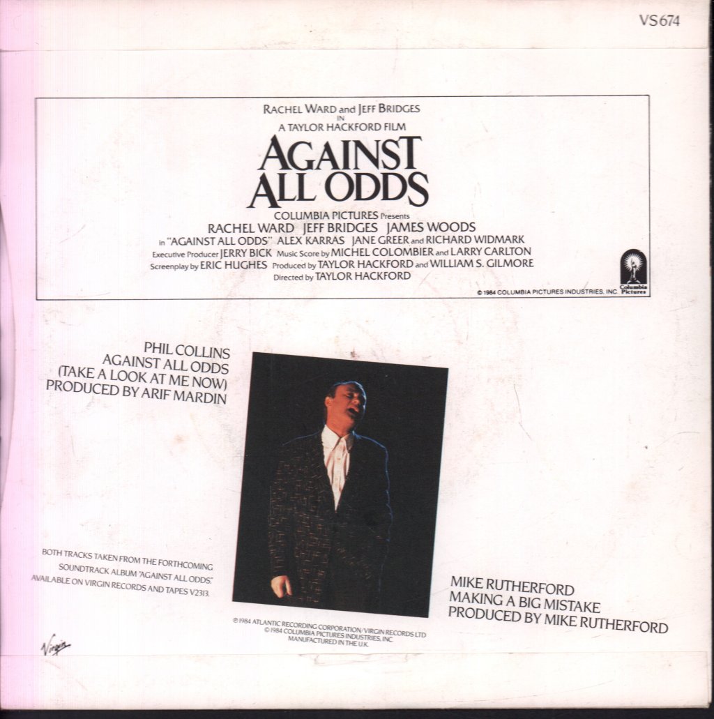Phil Collins - Against All Odds - 7 Inch