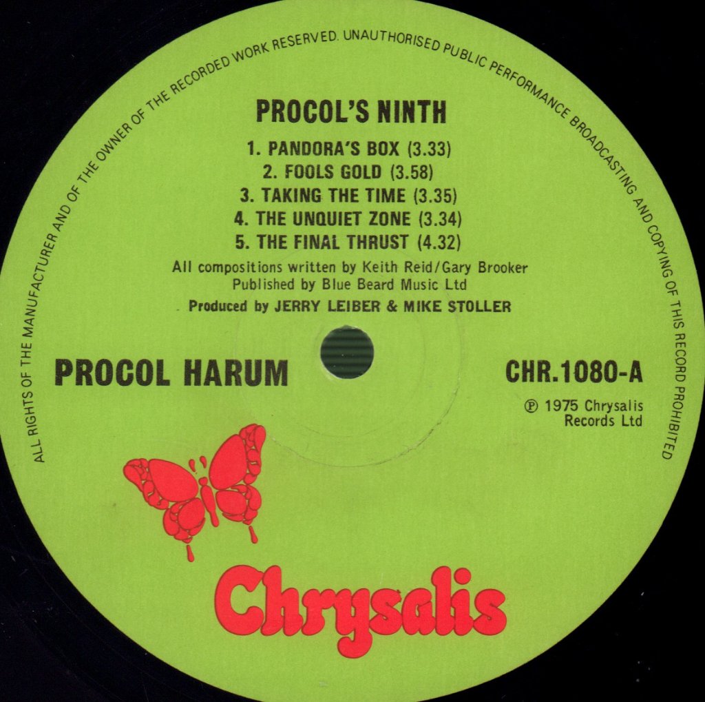 Procol Harum - Procol's Ninth - Lp