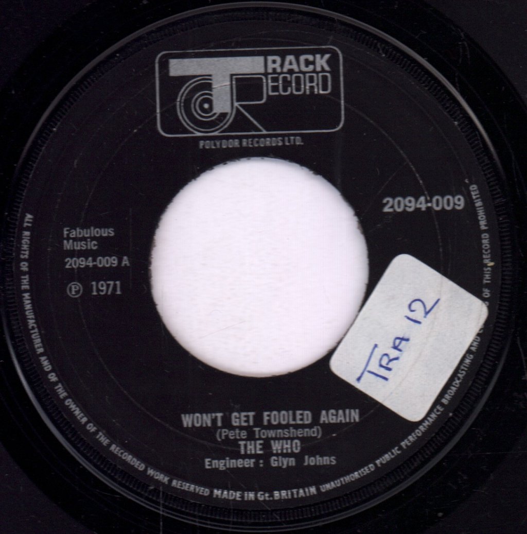 Who - Won't Get Fooled Again - 7 Inch