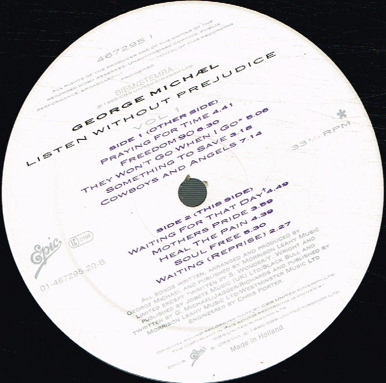 George Michael - Listen Without Prejudice - Lp