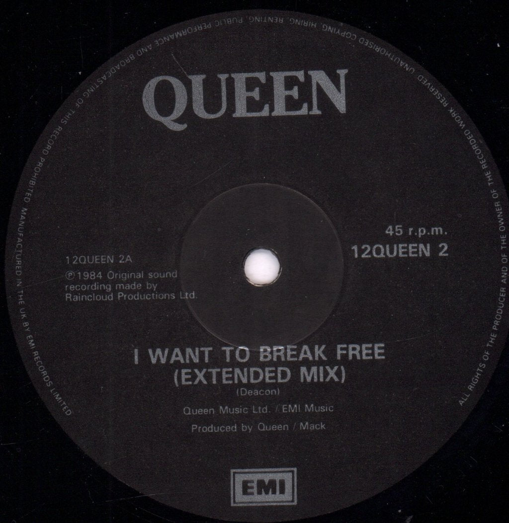 Queen - I Want To Break Free - 12 Inch
