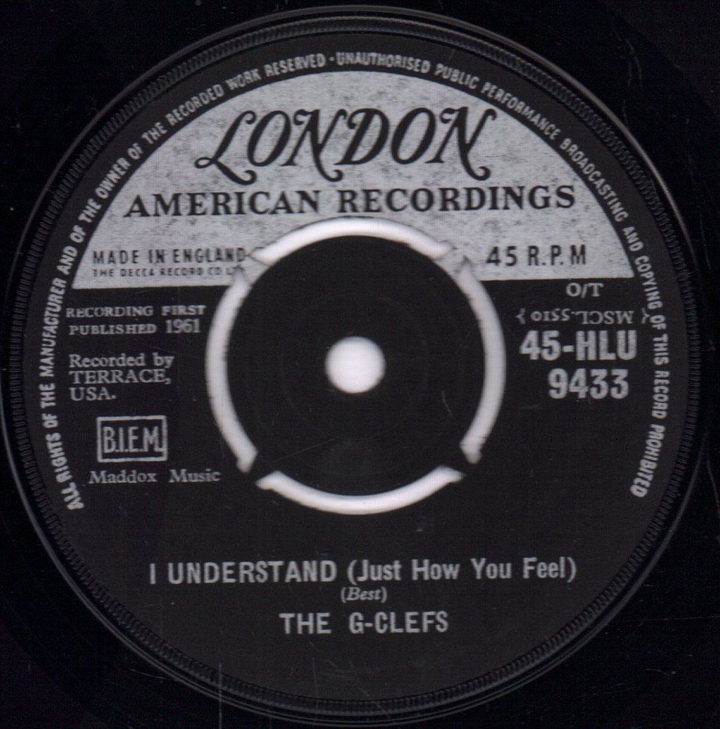 G-Clefs - I Understand - 7 Inch