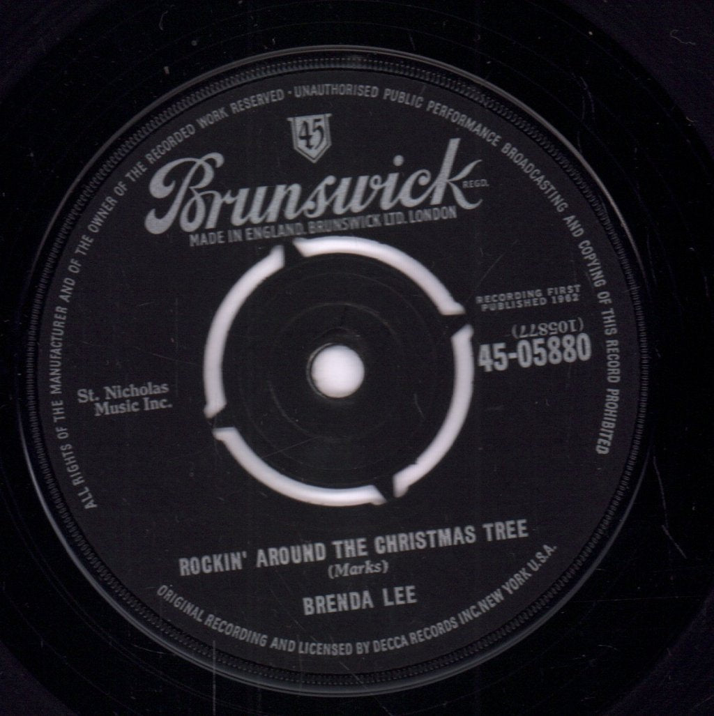 Brenda Lee - Rockin' Around The Christmas Tree - 7 Inch