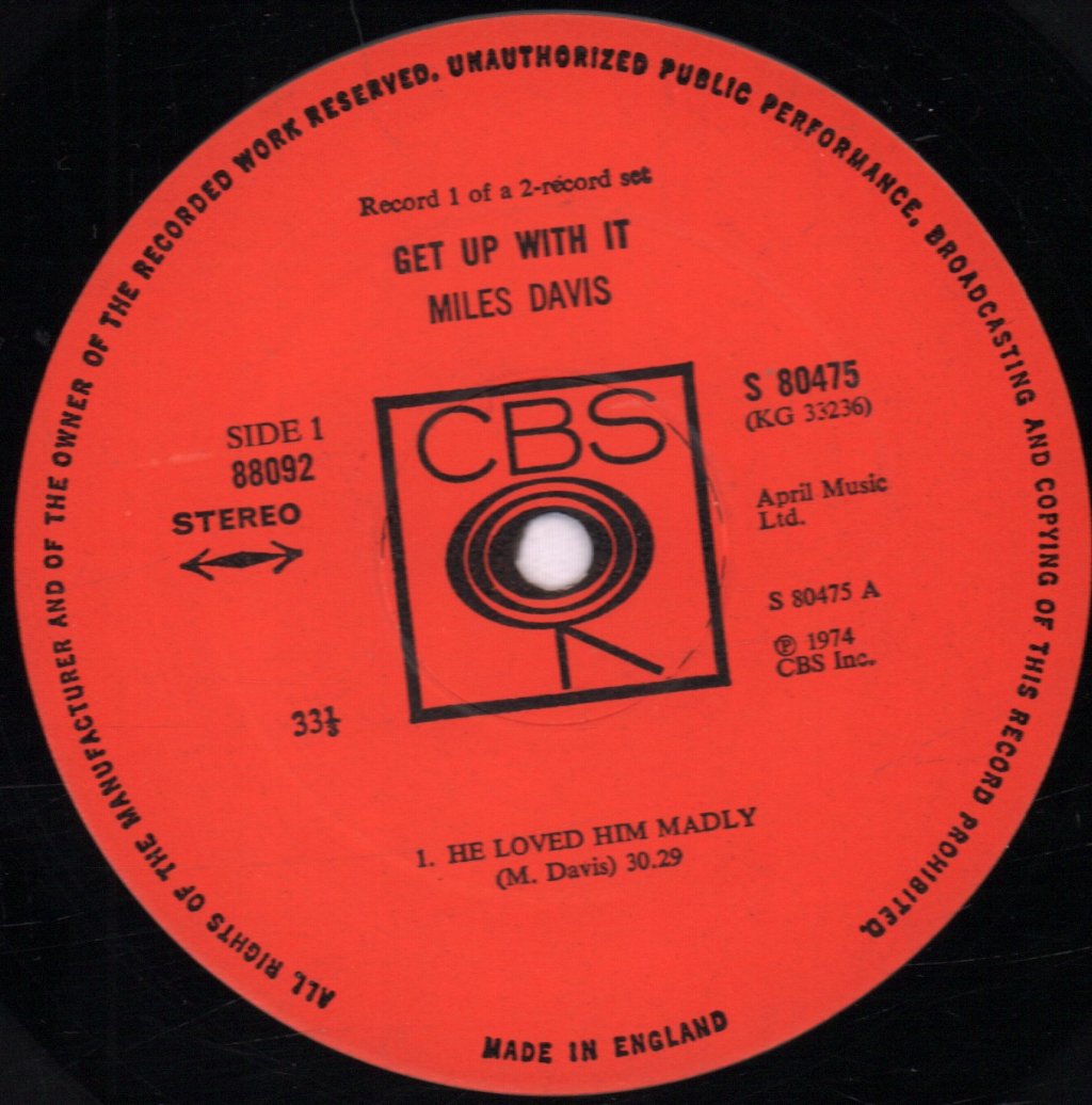 Miles Davis - Get Up With It - Double Lp
