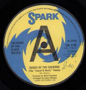 Band Of The Black Watch - Dance Of The Cuckoos - 7 Inch
